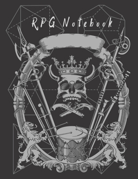 Paperback RPG Notebook: Mixed paper: Hexagon, Dot Graph, Dot Paper, Pitman: For role playing gamers: Notes, tracking, mapping, terrain plans: Book