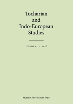 Paperback Tocharian and Indo-European Studies 17 Book