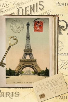 Paperback Paris Notebook: Dotted Journal for bullet journaling, 120 Pages, 6 x 9, present for men, Soft Cover (paris), Matte Finish Book