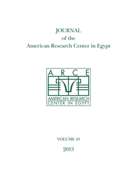 Journal of the American Research Center in Egypt, Volume 49 (2013)