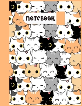 Composition Notebook : Funny Cute Crazy Cat Lady Blank Wide Ruled Notebook for Students, Teachers, Kids, Girls and Teens Funny Pretty Kitten Love Wide Lined Journal for School and College for Writing