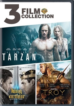 DVD 3 Film Collection: Legend Of Tarzan / King Arthur / Troy Book