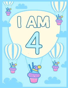 Paperback I am 4: Birthday Journal Happy Birthday 4 Years Old - Journal for kids - 4 Year Old Christmas birthday gift Book