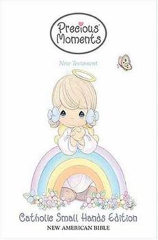 Paperback Precious Moments New Testament: New American Version, Violet Catholic Small Hands Edition Book