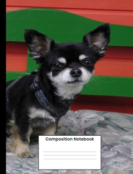 Paperback Composition Notebook: Cute Chihuahua Puppy Dog Lover Gift Writing Book For Back To School Book