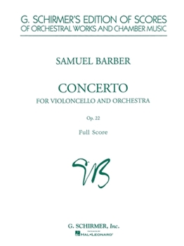Spiral-bound Cello Concerto, Op. 22: Study Score Book