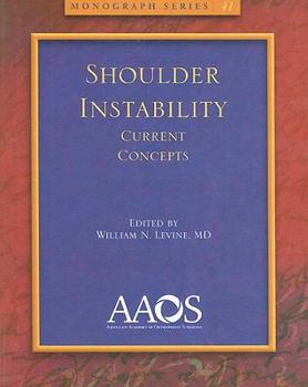 Paperback Shoulder Instability Current Concepts Book