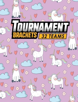 Paperback Tournament Brackets - 32 Teams Book