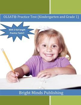 Paperback Olsat Practice Test (Kindergarten and Grade 1): (with 2 Full Length Practice Tests) Book