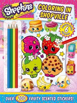 Paperback Shopkins Coloring in Shopville Book