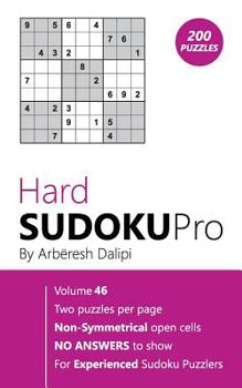 Paperback Hard Sudoku Pro: Book for Experienced Puzzlers (200 puzzles) Vol. 46 Book