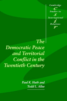 Paperback Democ Peace Territorial Conflct 20C Book