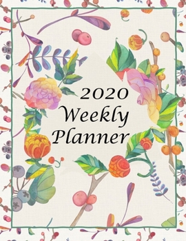 Paperback 2020 Weekly Planner: Jan 1 thru Dec 31 2020: 2 day Weekly layout includes notes alerts daily and next week planning, Monthly calendar layou Book