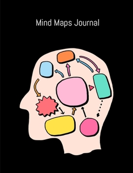 Paperback Mind Maps Journal: Blank Mind Map Book, Brainstorm Notebook Help You Organize Your Thoughts & Take Notes 100 Pages Book