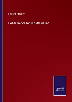 Paperback Ueber Genossenschaftswesen [German] Book