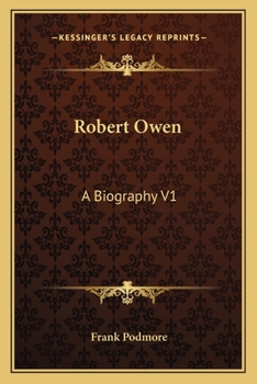 Paperback Robert Owen: A Biography V1 Book
