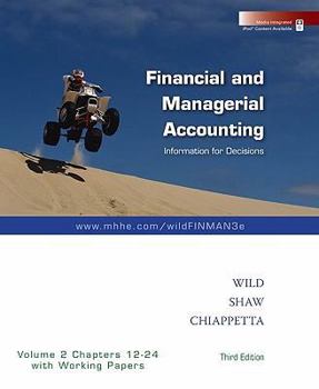 Paperback Financial and Managerial Accounting, Volume 2 Chapters 12-24 with Working Papers Book