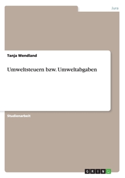 Paperback Umweltsteuern bzw. Umweltabgaben [German] Book