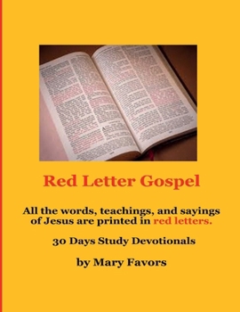 Red Letter Gospel 30 Days Study Devotionals