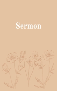 Hardcover Sermon Notebook Book