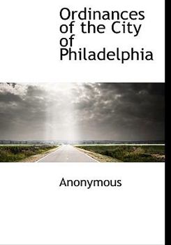 Hardcover Ordinances of the City of Philadelphia Book
