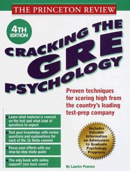 Paperback Cracking the GRE Psychology, 4th Edition Book