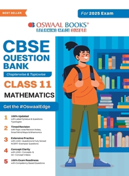 Paperback Oswaal CBSE Question Bank Class 11 Mathematics, Chapterwise and Topicwise Solved Papers For 2025 Exams Book
