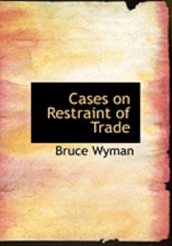 Paperback Cases on Restraint of Trade [Large Print] Book