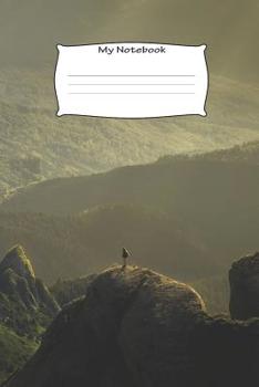 Paperback My Notebook: Mountain wideviewed themed - 100 Pages, Collegeruled linepaper, 6x9 Book