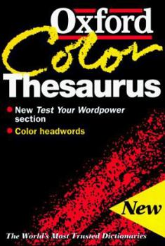 Paperback Oxford Color Thesaurus Book