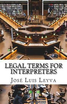 Paperback Legal Terms for Interpreters: English-Spanish Legal Glossary Book