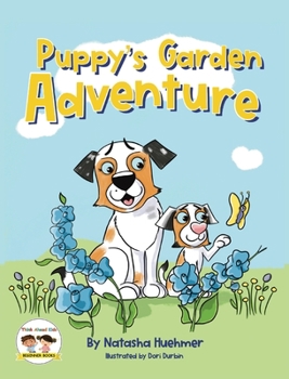 Hardcover Puppy's Garden Adventure [Large Print] Book