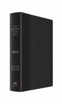 Leather Bound The Jeremiah Study Bible, NIV (Large Print, Black W/ Burnished Edges) Leatherluxe W/Thumb Index: What It Says. What It Means. What It Means for You. [Large Print] Book