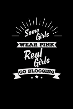 Real girls go blogging: 6x9 blogging | blank with numbers paper | notebook | notes