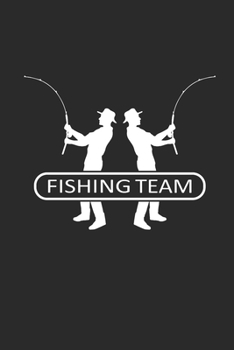 FISHING TEAM: Angeln Notizbuch Fischen Notebook Fisching Planer Journal kariert squared 6x9 karo