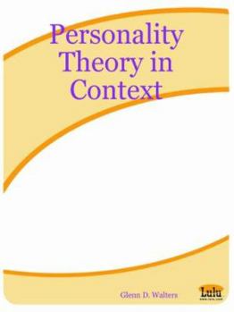 Paperback Personality Theory in Context Book