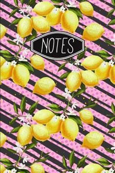 Notes: Lemon Pattern Stripes and Pink Polka-dots