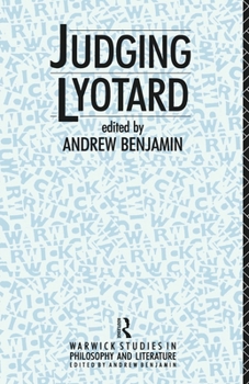 Paperback Judging Lyotard Book
