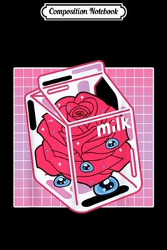 Composition Notebook: Aesthetic Rose Milk Japanese Otaku Anime Vaporwave Journal/Notebook Blank Lined Ruled 6x9 100 Pages