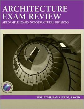 Paperback Architecture Exam Review, Are Sample Exams: Nonstructural Divisions Book