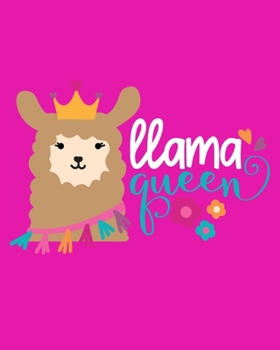 Paperback LLama Queen: Perfect Composition Notebook & Sketchbook (Wide Ruled Paper) Book