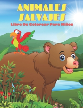 Paperback ANIMALES SALVAJES - Libro De Colorear Para Niños [Spanish] Book