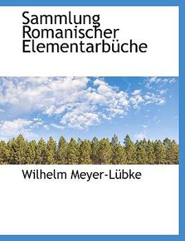 Hardcover Sammlung Romanischer Elementarbuche Book