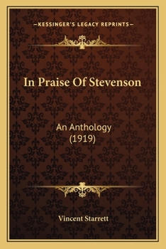 Paperback In Praise Of Stevenson: An Anthology (1919) Book