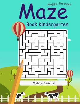 Paperback Maze Book Kindergarten: The Best Maze 2017 Book