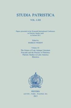 Studia Patristica. Vol. LXII - Papers Presented at the Sixteenth International Conference on Patristic Studies Held in Oxford 2011: Volume 10: The Gen