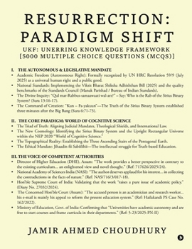 Paperback Resurrection: Paradigm Shift: UKF: Unerring Knowledge Framework Book