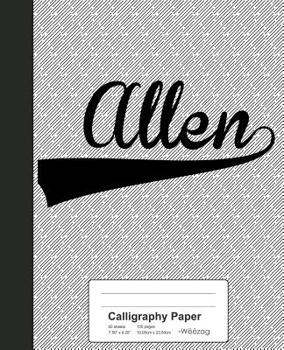 Paperback Calligraphy Paper: ALLEN Notebook Book