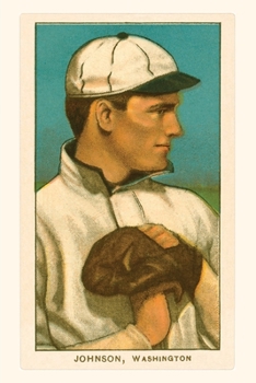 Paperback Vintage Journal Early Baseball Card, Walter Johnson Book