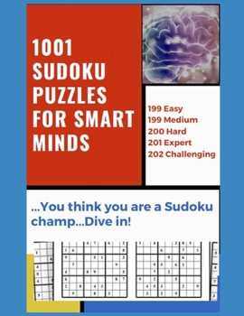Paperback 1001 Sudoku Puzzles for Smart Minds Book